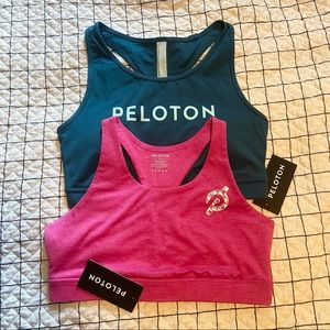 TWO medium Peloton bras